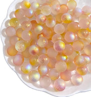 100 pezzi di perle in vetro 12 mm - colori fantasiosi - materiale per artigianato - decorazione - fai da te