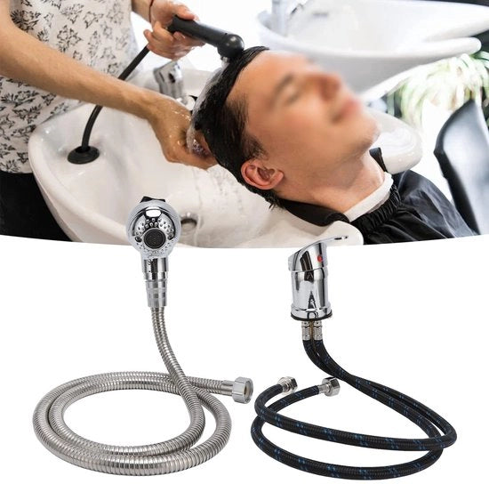 Kit di doccia con tubo da 70cm - Sproeier Kit - Douchekop - Acqua calda/fredda - Tubo morbido - Per salone di bellezza - Bocchetta per capelli