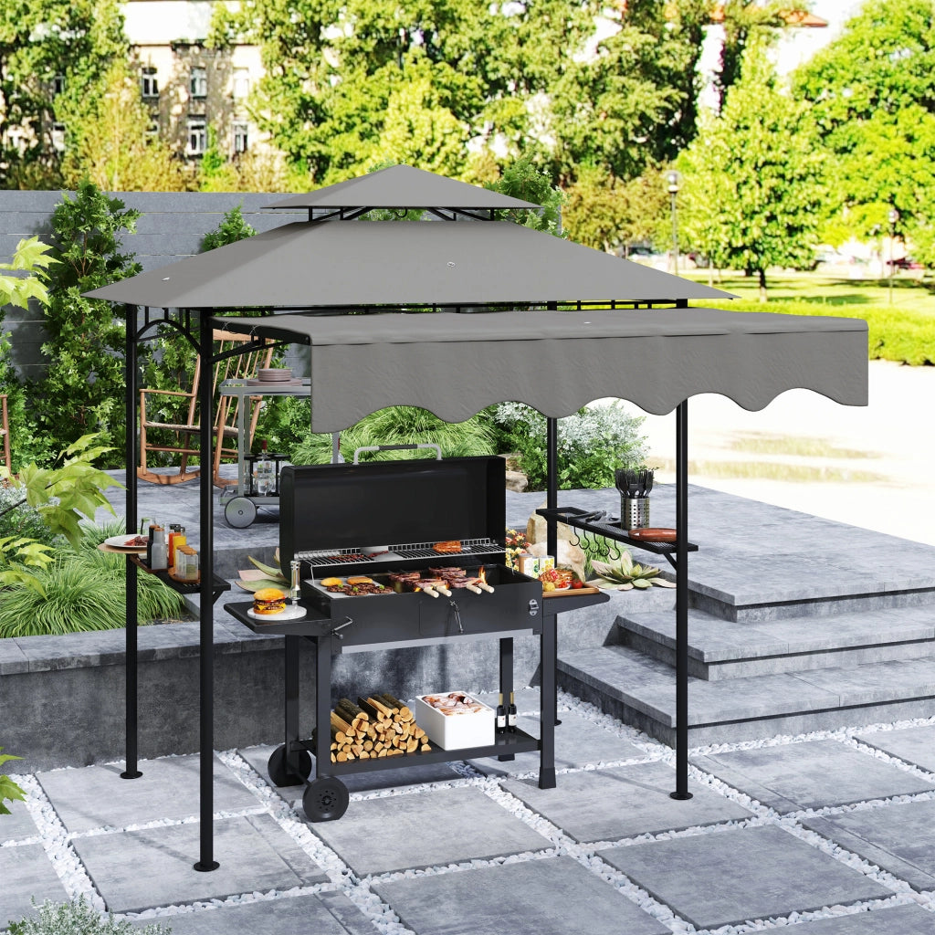Gazebo da giardino ¨C Zephmum ¨C Grigio 242x232x248 cm