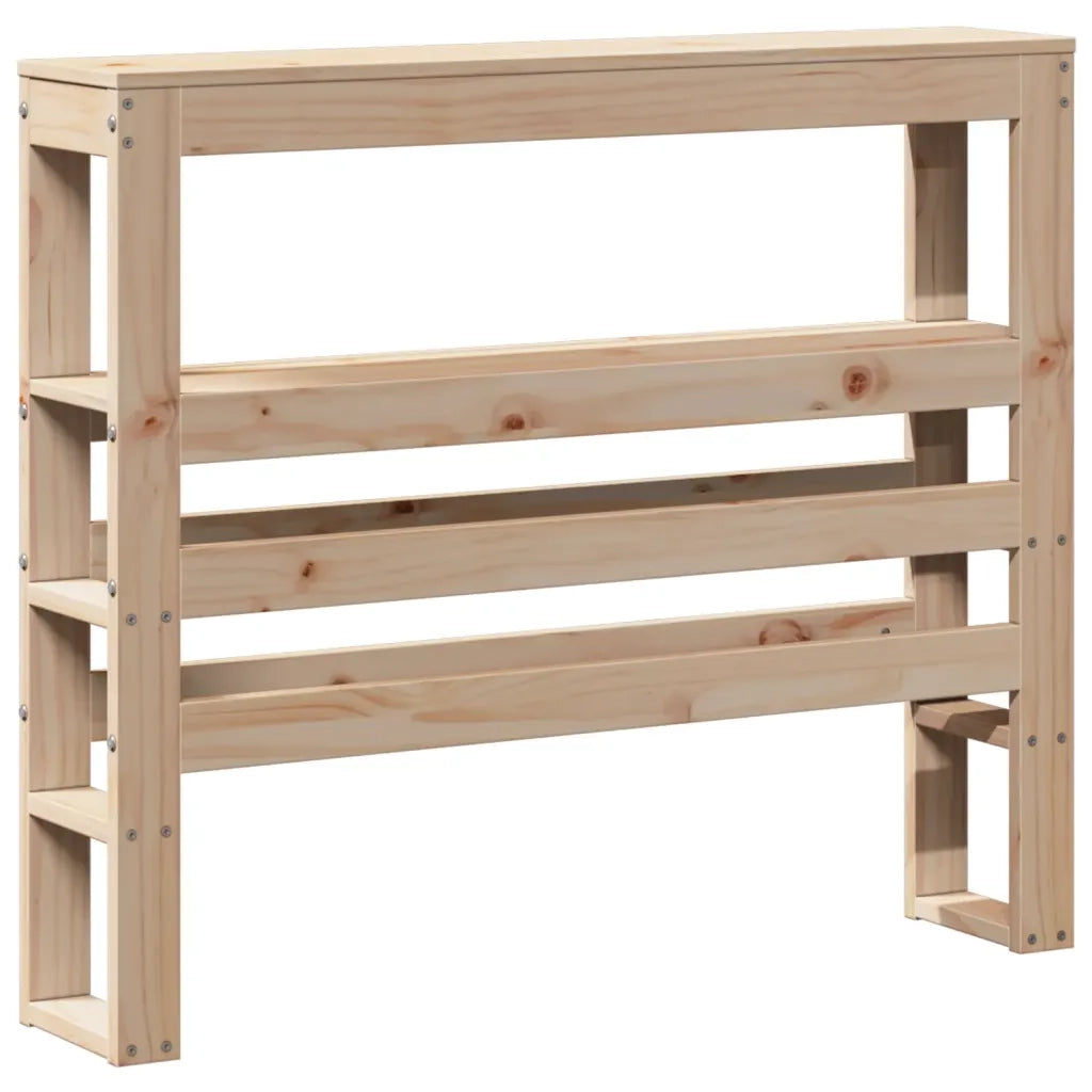 Testiera con Ripiani-Testata contenitore 75 cm in Legno Massello di Pino 199735
