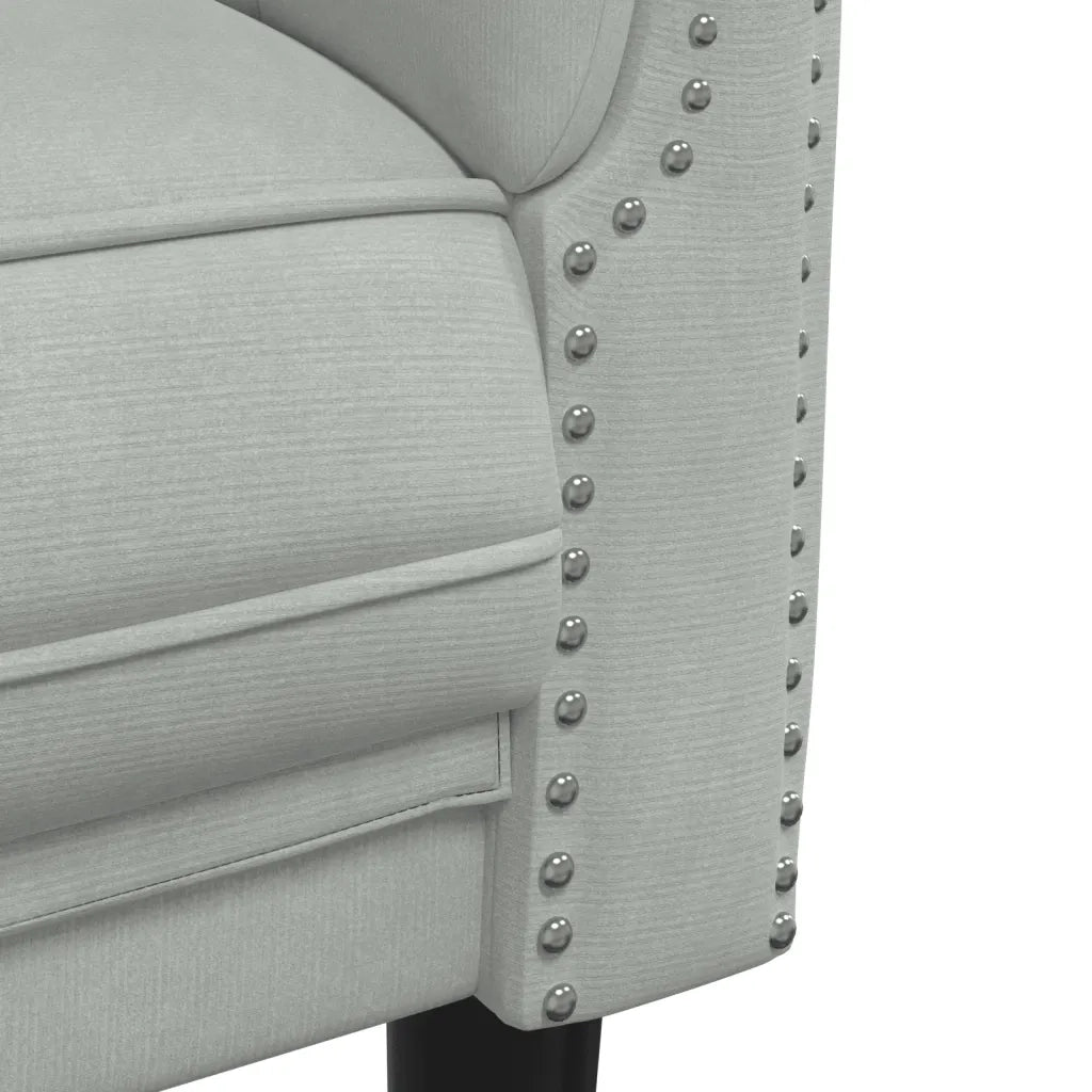 Set di Divani 2 pz Grigio Chiaro in Velluto 3209219