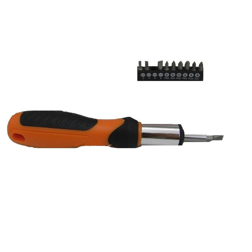 Trade Shop - Set Cacciaviti Giraviti A Cricchetto Di Precisione Professionale Da Elettricista -