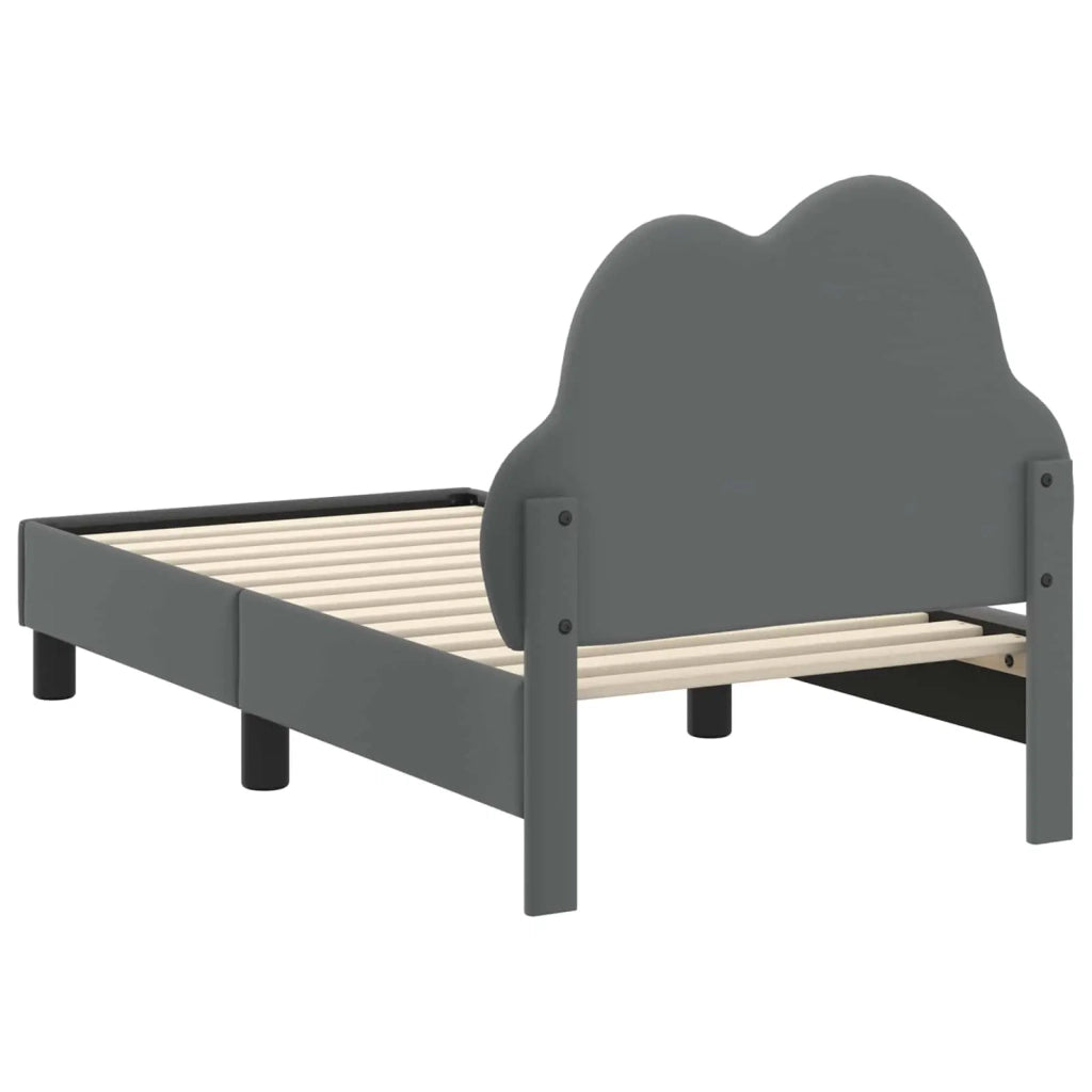 Struttura letto per bambini con testata-Giroletto per bambini Grigio Chiaro PU 780486
