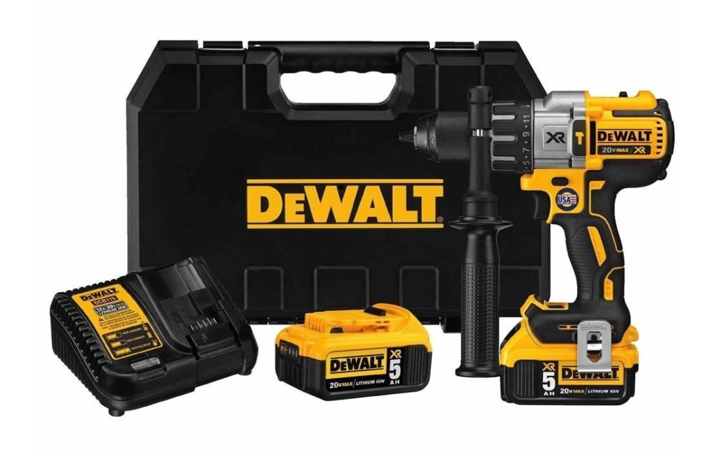 Dewalt DCD791D2-QW XR Trapano Avvitatore Brushless 18V 70 Nm 2 Velocita' 2x Batterie 2Ah Valigetta TSTAK colore Nero Giallo 1.5-13mm