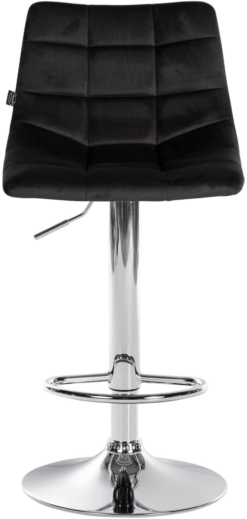2er Set Barhocker Jerry Samt chrom
