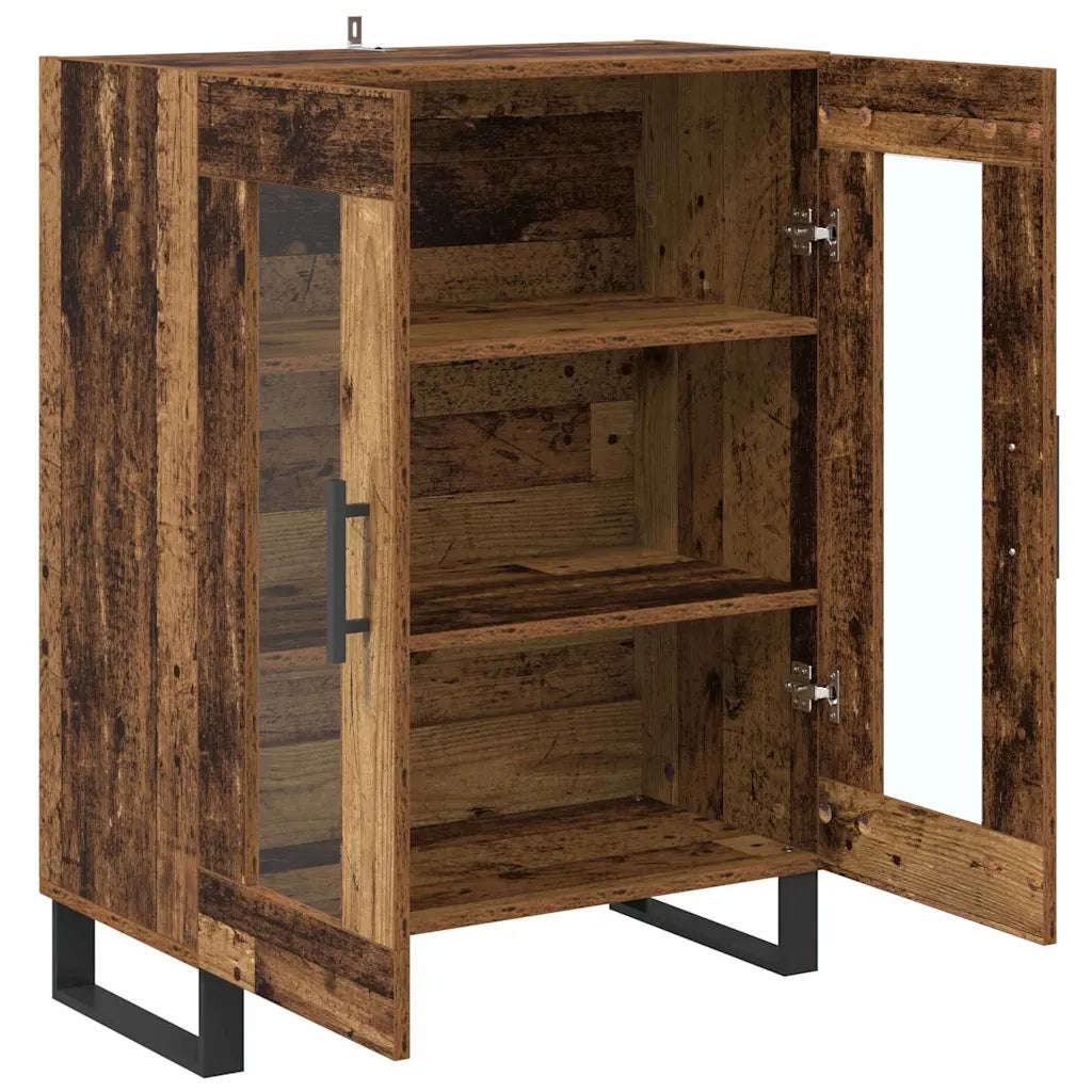 Credenza | Madia | Buffet da pranzo | Armadio da pranzo Legno vecchio 69,5 x 34 x 90 cm Legno multistrato
