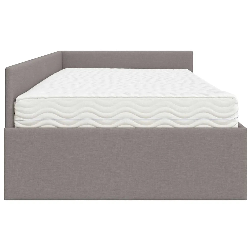 Struttura Letto Angolare con Materasso 2 pcs Talpa Tessuto 3393594