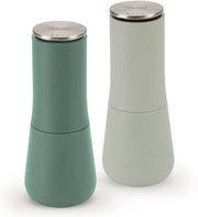 Set di macinacaffè e pepe con capacità grande, con lavorazione ceramica, colore verde, grande capacità