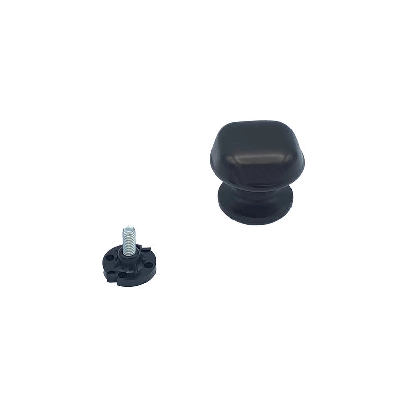 Pomolo fisso per porta SAGUATTI 172/60IB in alluminio marrone opaco