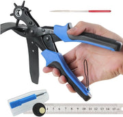 Set di punzoni per cuoio - Set di cinghie in cuoio - Strumento per forare - Occhiello - Strumento DIY