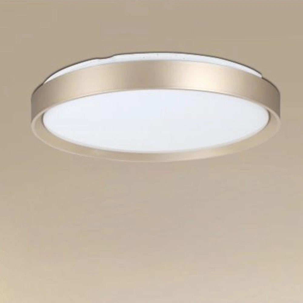 Trade Shop - Plafoniera Led Da Soffitto Circolare 45w Anello Oro Bianco Luce Fredda 6500k 91454 -