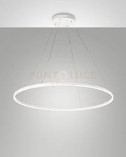 GIOTTO SOSPENSIONE BIANCA D.100CM A LED 4000K - 60W - 6700 lm DIMMERABILE C/ACC. SMART