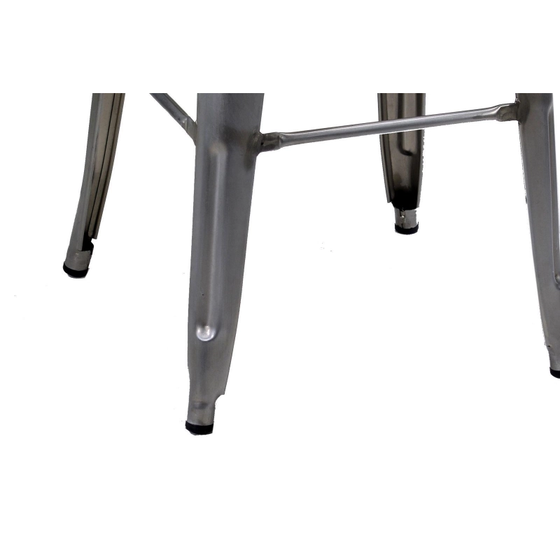 Sgabello ferro bristol galvanizzato cm 39x39h45