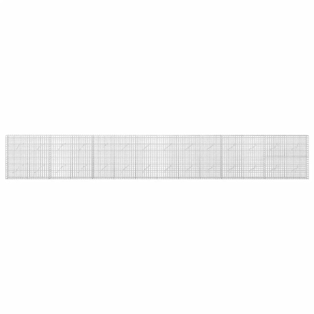 Gabione con filo da 5 mm e rete da 5x5 cm 700x10x100 cm 3463976