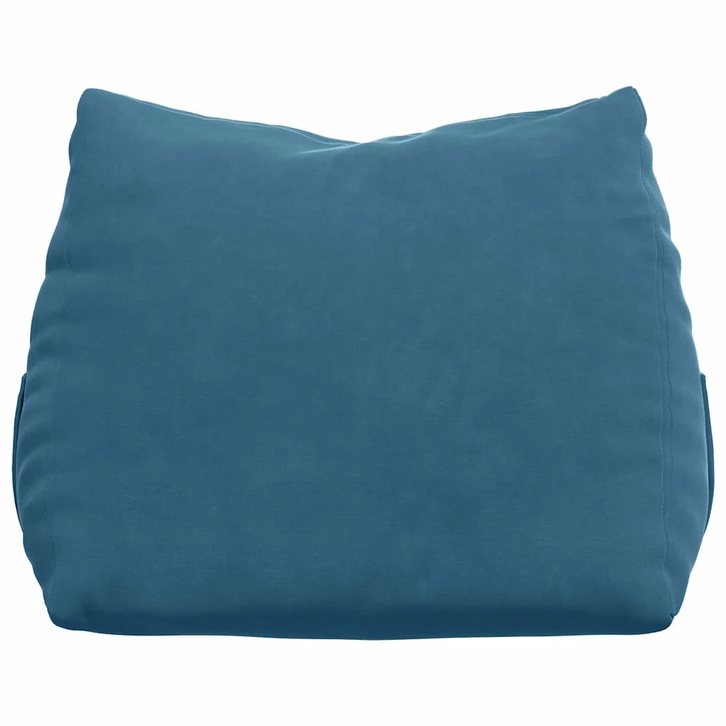 Cuscino per Schiena Blu 45 x 20 x 35 cm Tessuto in Cords