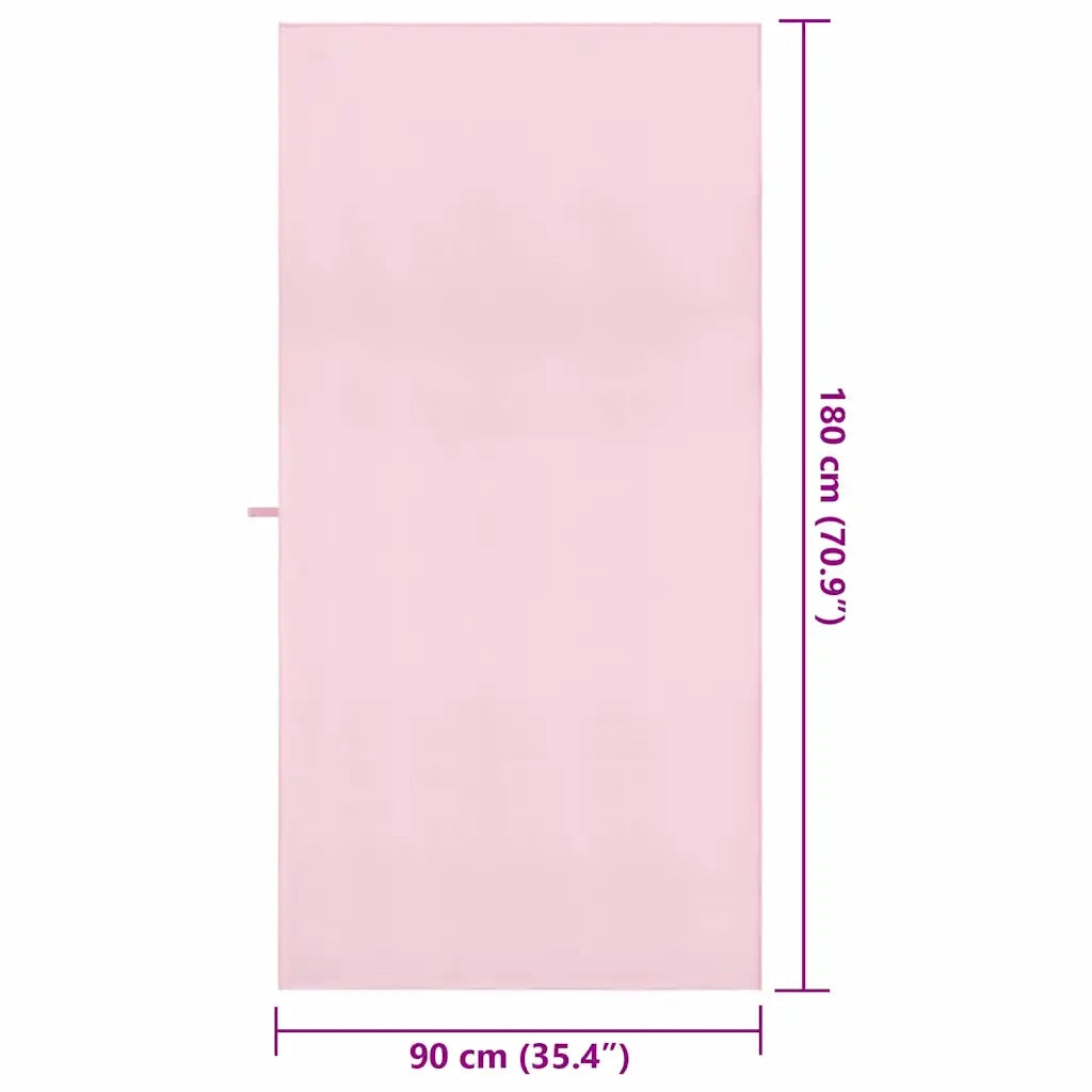 Asciugamani Sportivi 2 pz | Teli per bagno Rosa 180 x 90 cm