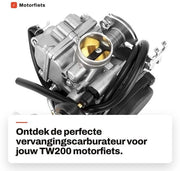 Sostituzione Carburatore - Set di Sincronizzazione Carburatore - Attrezzatura di Regolazione Carburatore - Adatto per TW200 - 2001-2017 Modello - Alta Qualità - Carburatore per Motocicletta