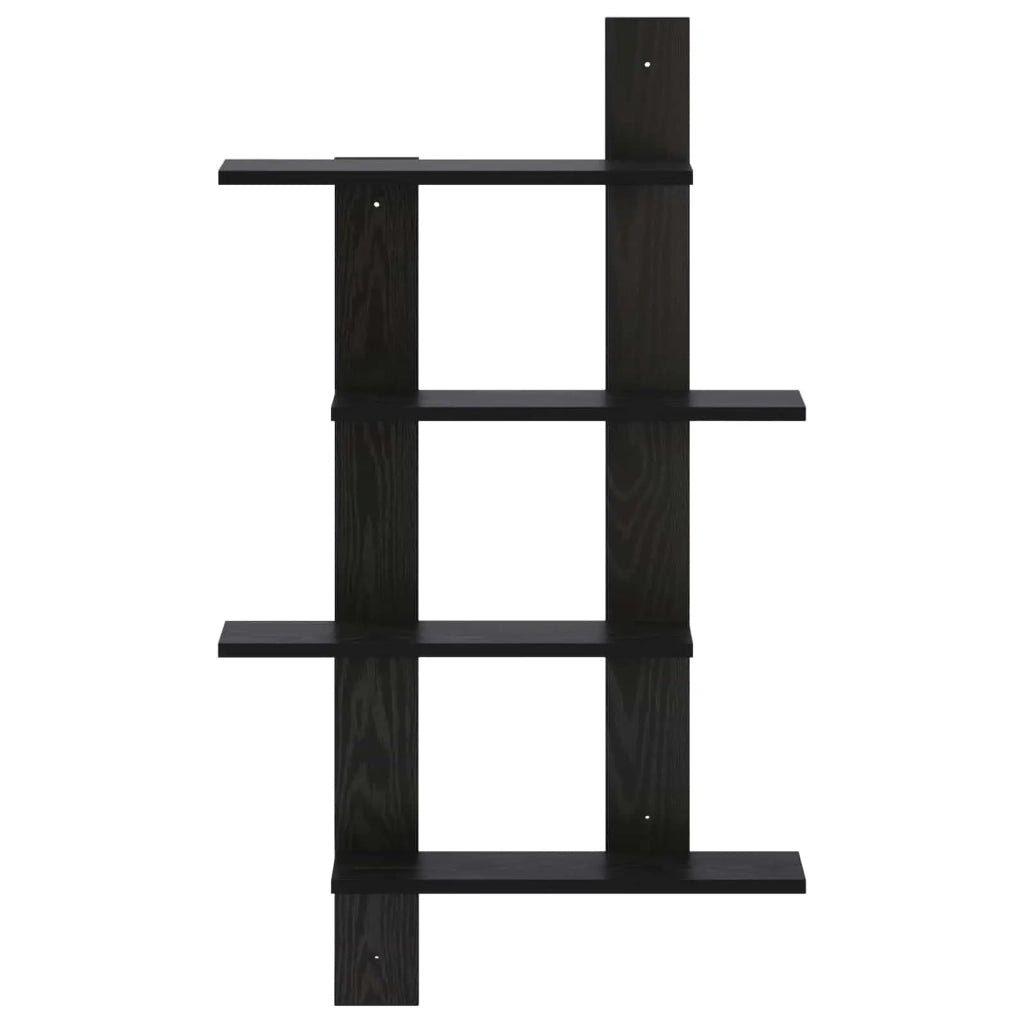 Scaffale da parete Rovere Nero 61 x 13,5 x 105 cm 8020330