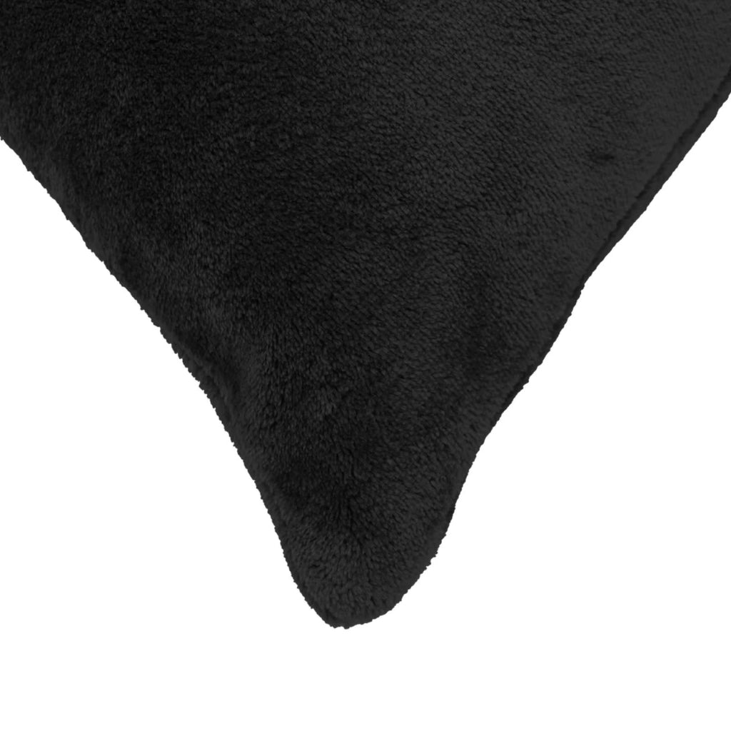Federa 2 pcs HEERLEN Nero 40 x 80 cm Flanella 910180