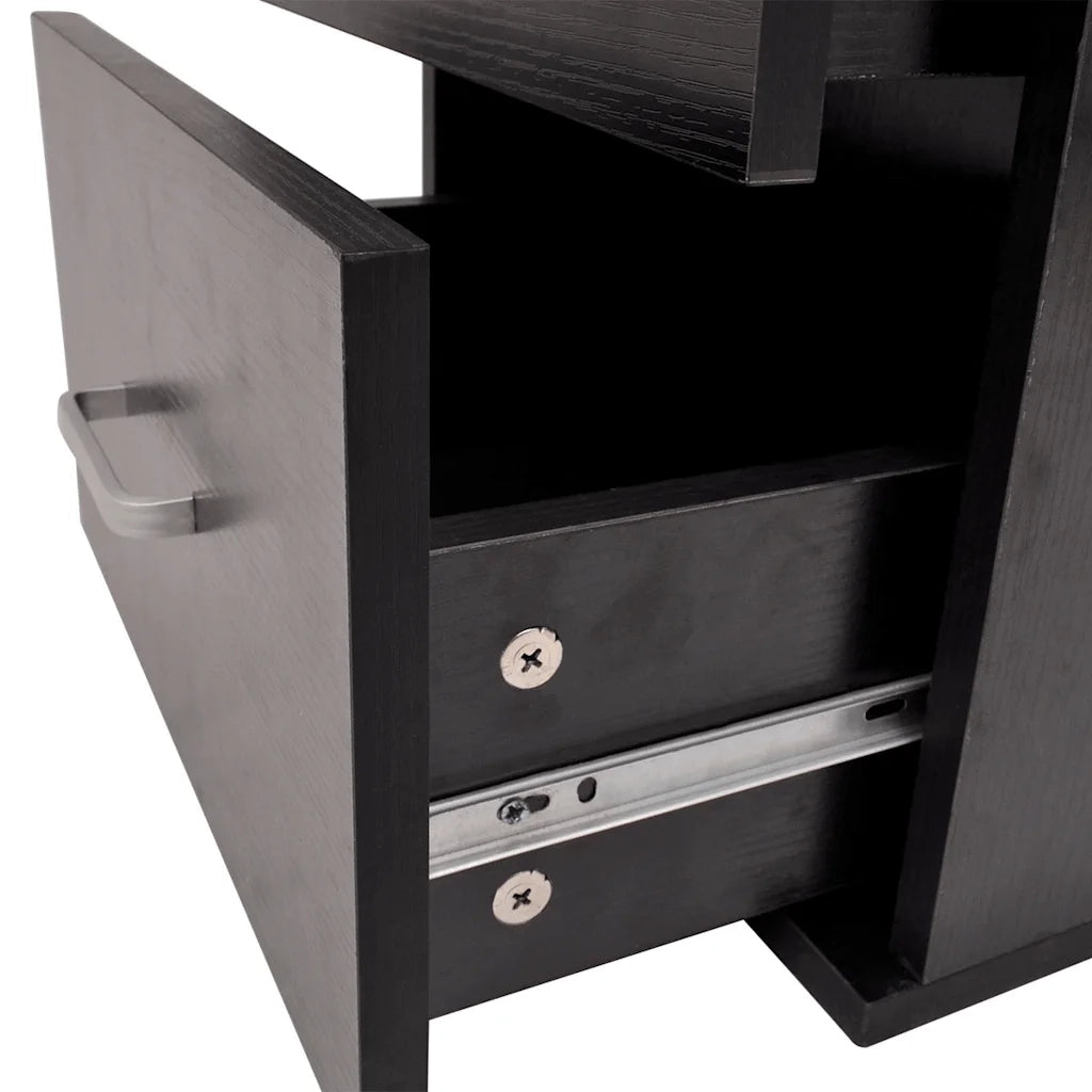 Mobili da Bagno con Lavabo Set 7 pz Nero 272231