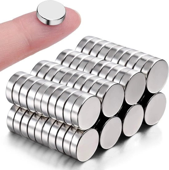 Magnetici forti da 80 pezzi, 8 x 3 mm, per lavagne magnetiche, frigoriferi, fai da te