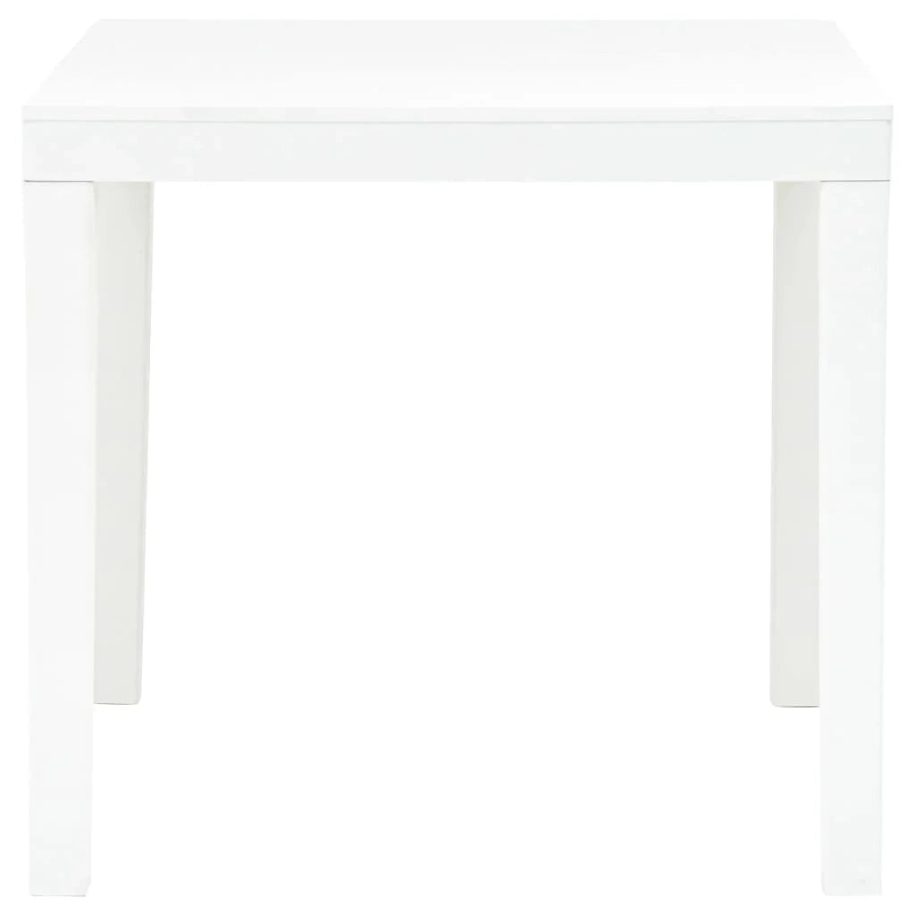 Tavolo da giardino con 2 panche in plastica bianca 02_0018689