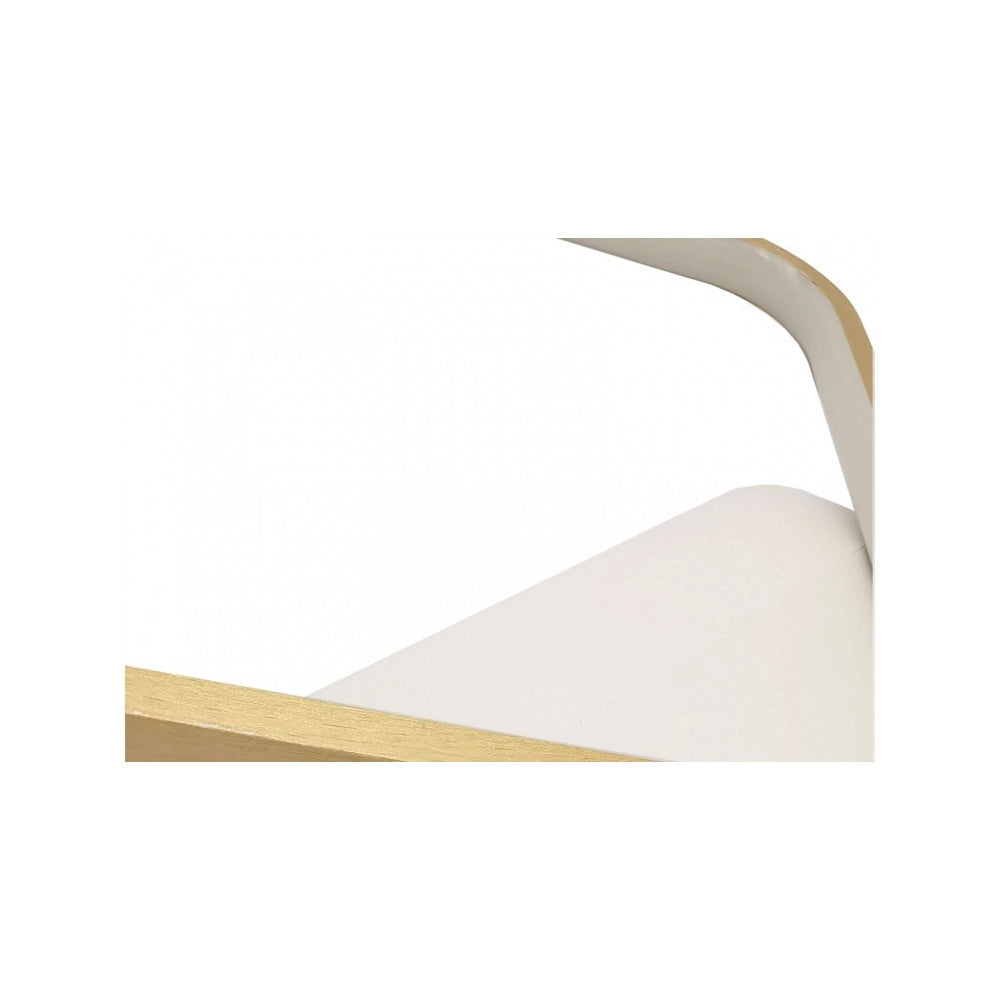 Trade Shop - Applique Da Parete Led 12w Quadrato Oro Lampada Moderno Minimal Luce 6500k 71286 -