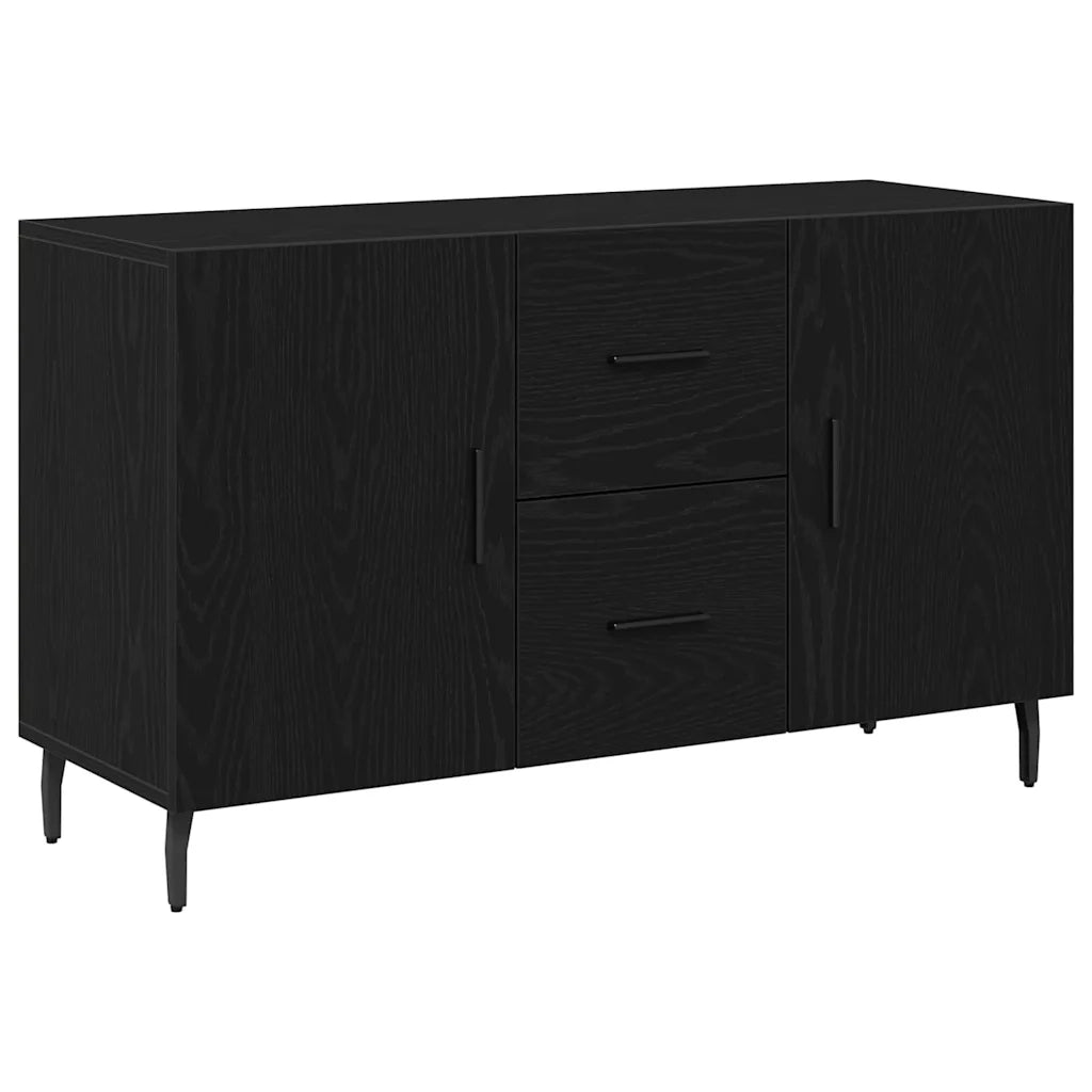 Credenza-Buffet-Armadio da cucina Rovere nero 100 x 36 x 60 cm Legno multistrato 427504