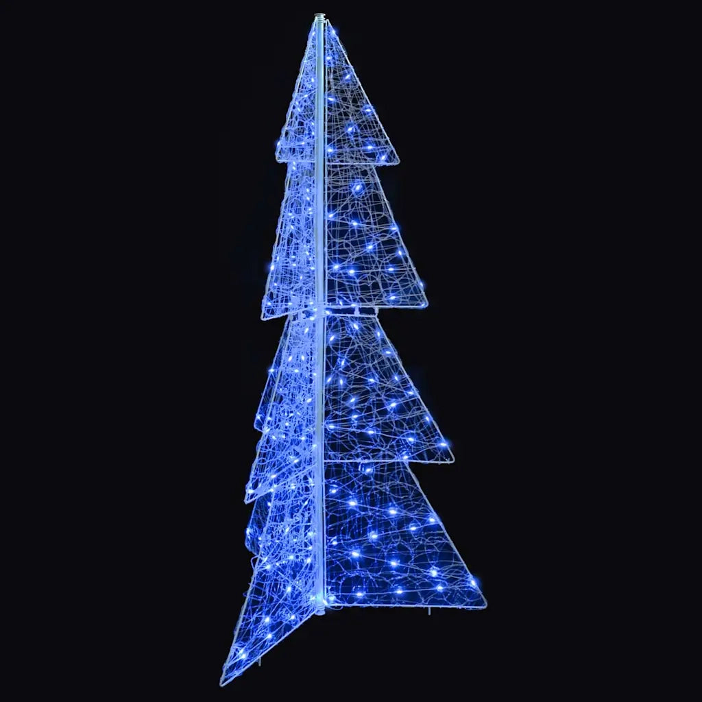 Albero di Natale con 160 LED-Luci decorative natalizie Blu 150 cm Acrilico 857599