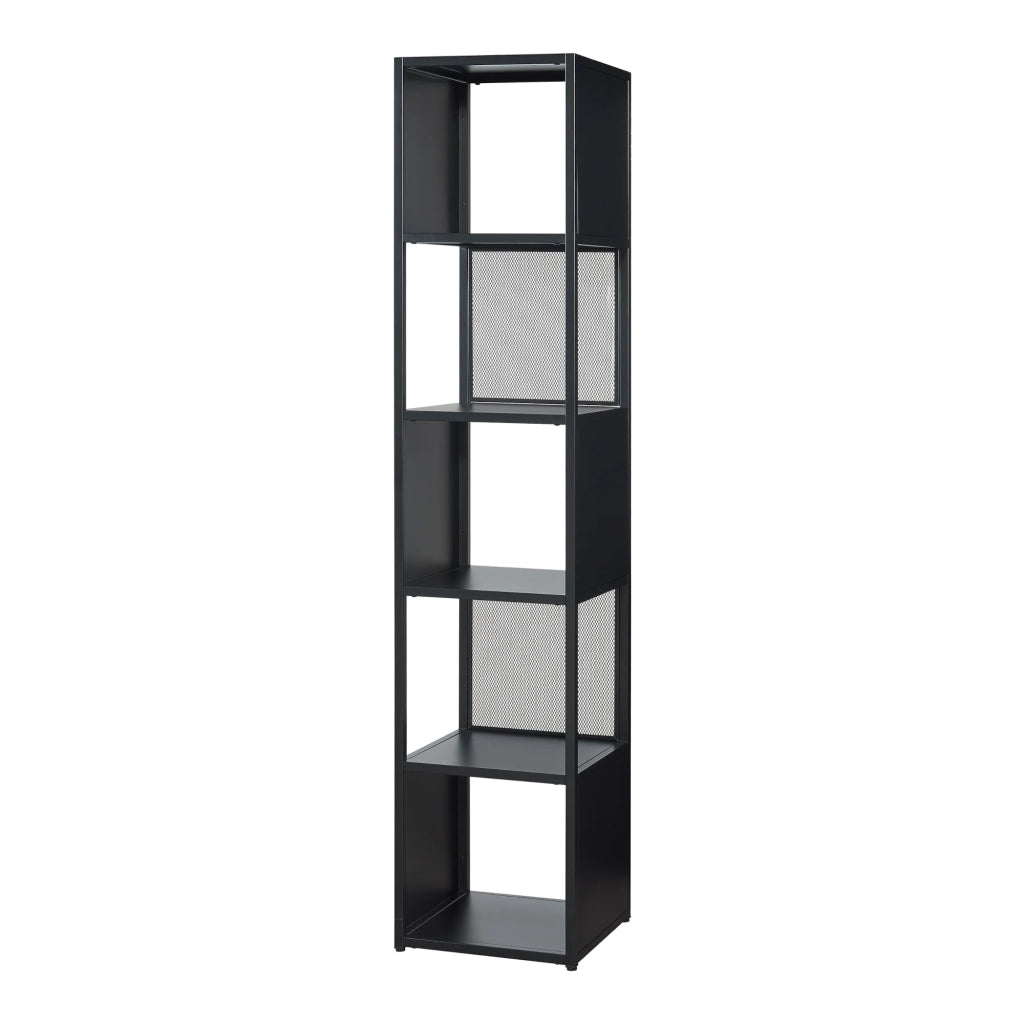 Libreria autoportante 185 x 38 x 38 cm design elegante e senza tempo nero 03_0008986