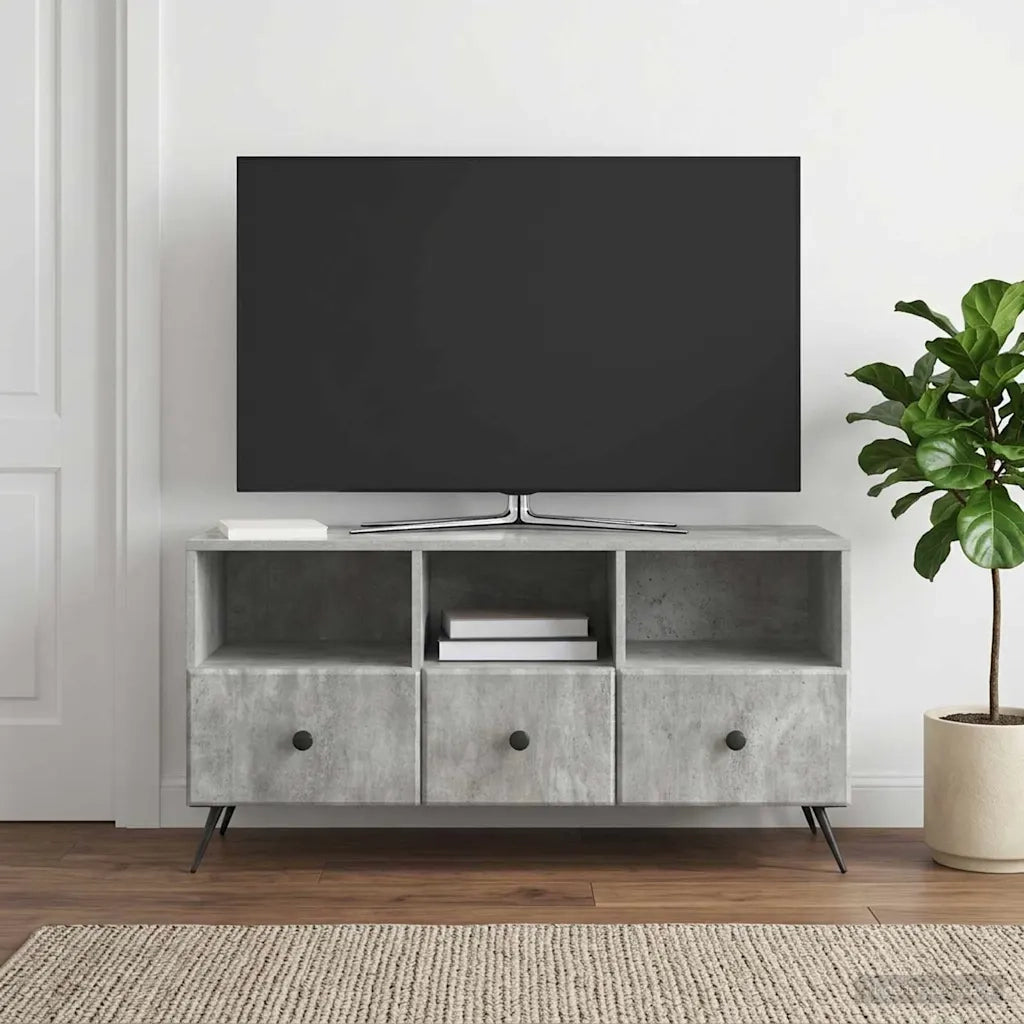 Mobile TV con cassetto Grigio Cemento 102 x 34,5 x 50 cm 895598