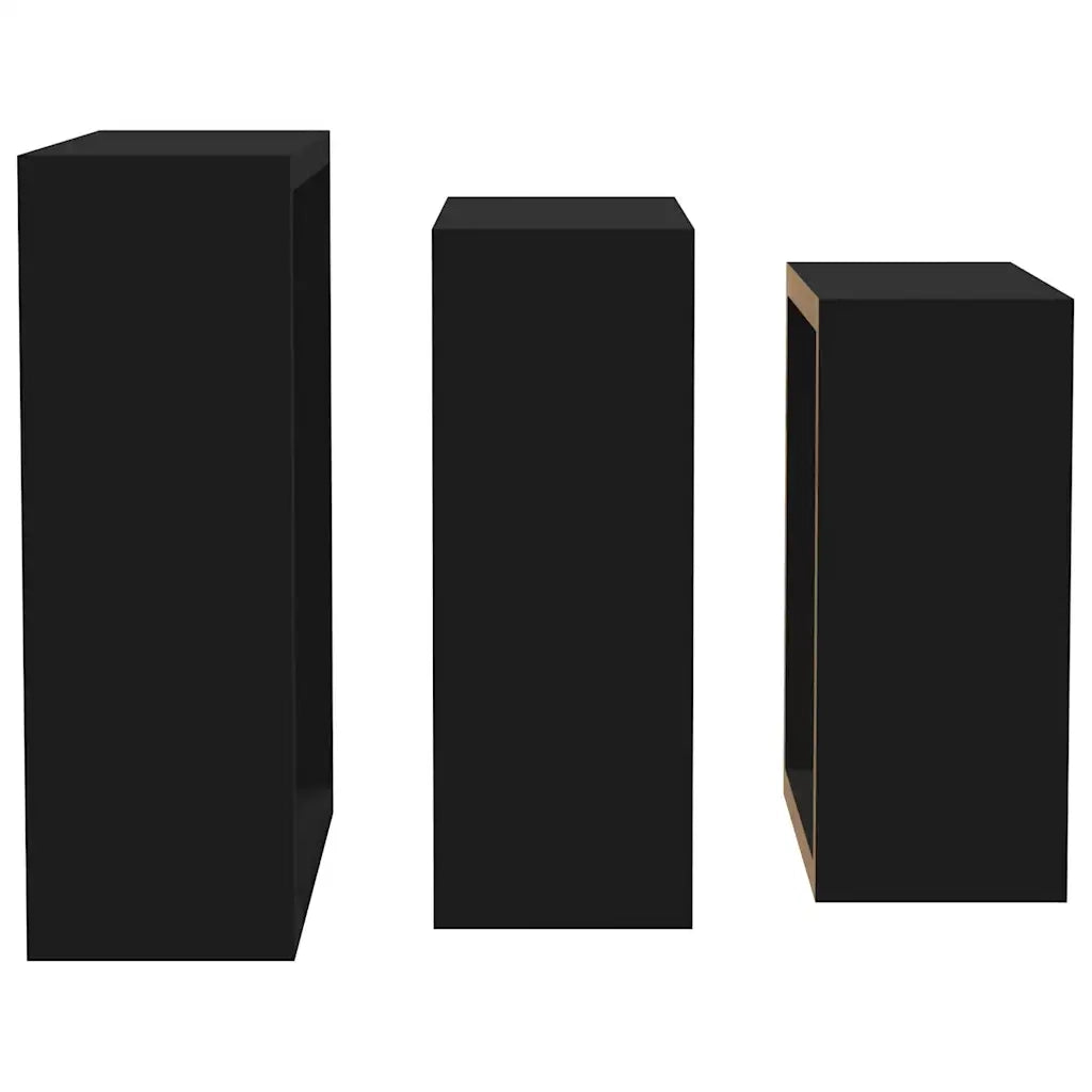 Mensole a Cubo da Parete 3 pz Bianche in MDF 323950