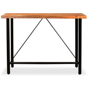 Tavolino da Bar-Tavolino da soggiorno-Tavolo in Legno Massello di Acacia 150x70x107 cm