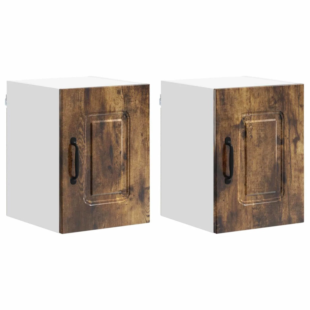 Mobile da cucina 2 pz-Set di 2 Armadio da cucina Rovere fum¨¦ 30 x 31 x 40 cm 767060