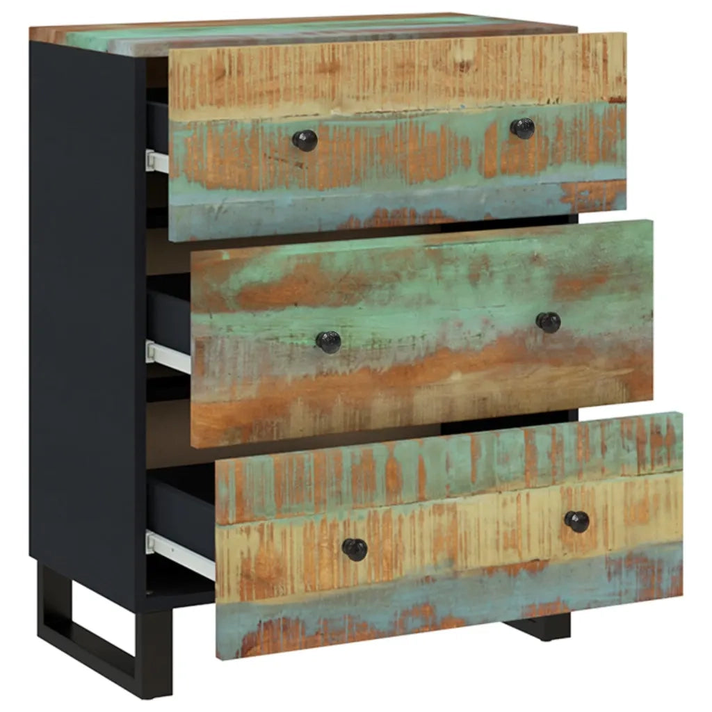 Credenze 2pz 60x33x75 cm in Legno Massello di Recupero 3143637