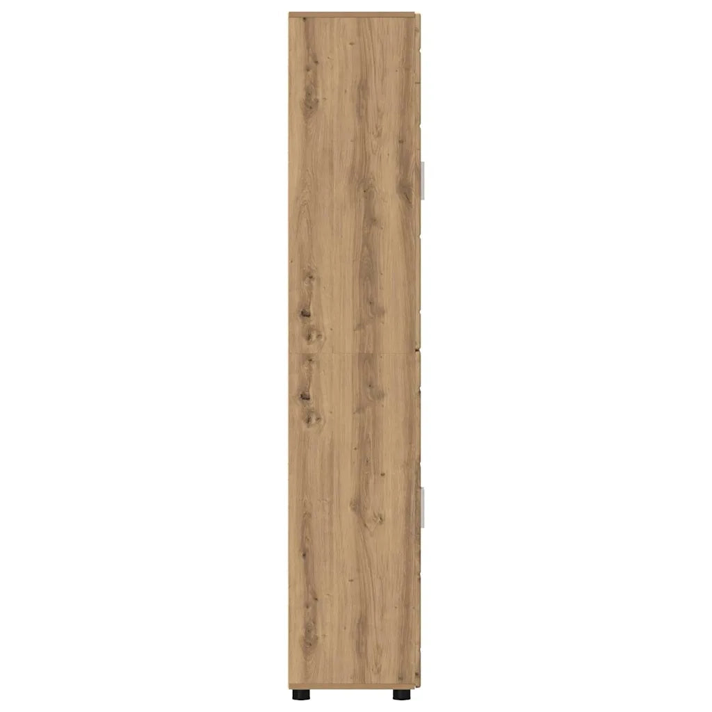 Credenza con porta FLORIN Rovere artigianale 60 x 35 x 182 cm