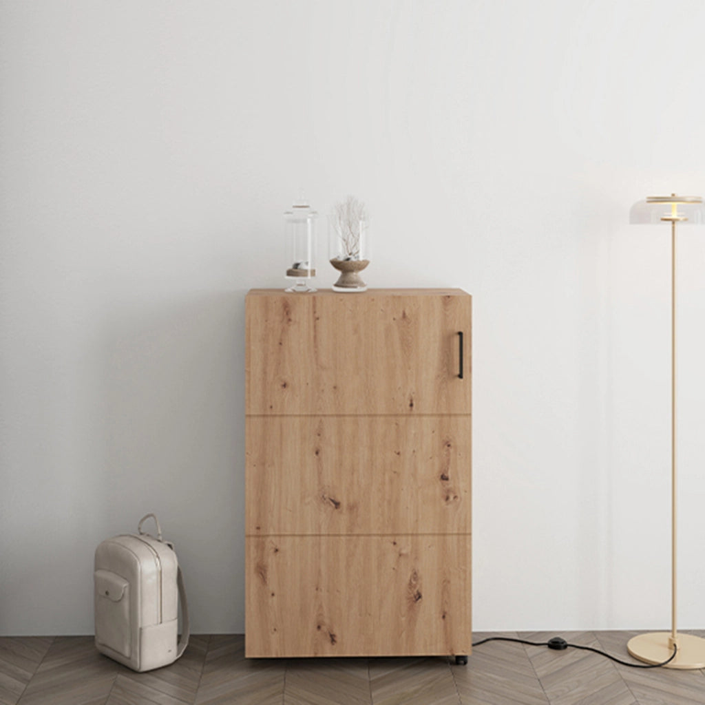 Mobile Portascarpe Porvoo, Scarpiera 6 Ripiani, 68x33x113h cm Marrone Rovere Nodi