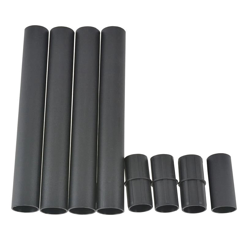 LAMPIONE DA GIARDINO CON LED A PANNELLI SOLARI 120 CM COLORE NERO