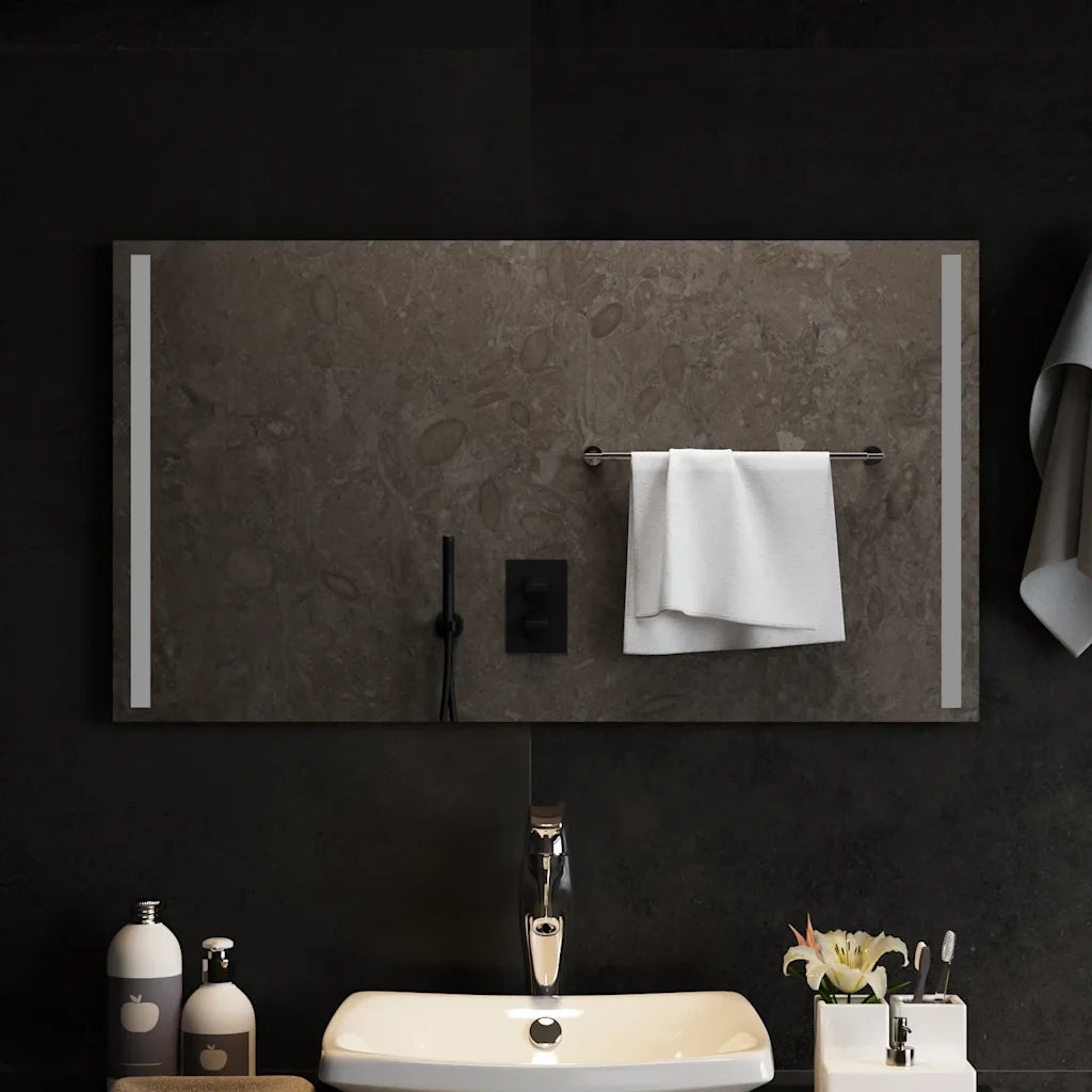 Specchio da Bagno con Luci LED-Specchio per Bagno 90x50 cm 684516