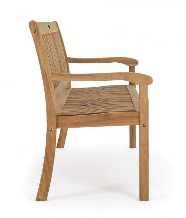 Panca 2 Posti Legno Marrone Rustica da Esterno - SERENITY