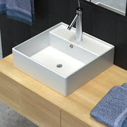 Ceramica di lusso bacino con foro di scarico 41 x 41 centimetri 140684