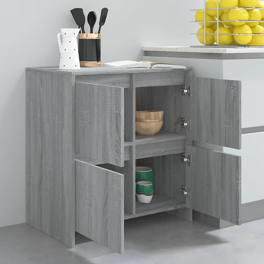 Credenza-Buffet-Armadio da cucina Grigio Sonoma 70x41x75 cm in Truciolato 218050