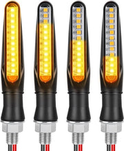 4 Pezzi di Indicatori di Direzione Universali Acquatici - Fari a Scintillio 12V Illuminazione Continua Giornaliera dei Fari di Marcia - Nero