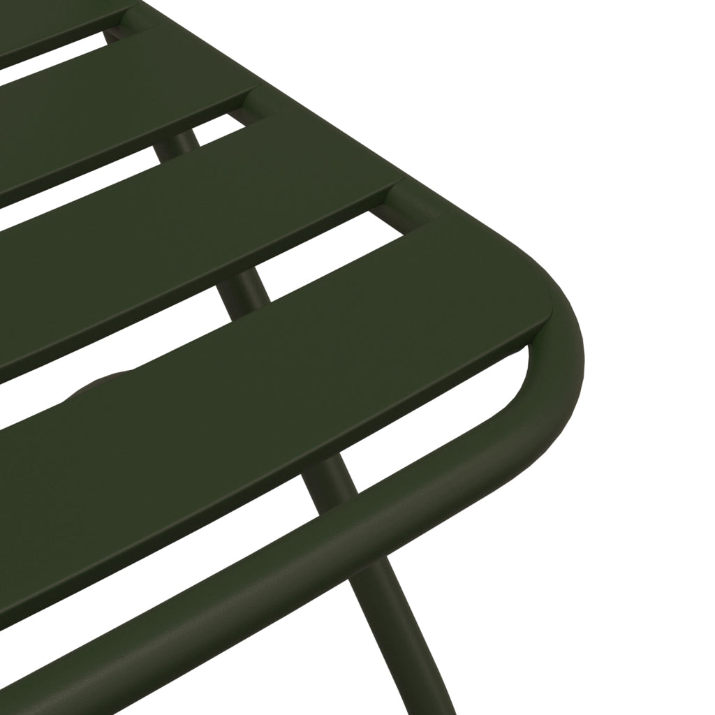 Sedia da Giardino Pieghevole 2 pcs Verde Scuro 42x52x82 cm Acciaio Verniciato