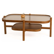 Sorbolo, Tavolino da Salotto un Vano, 110x70x48h cm Marrone Noce