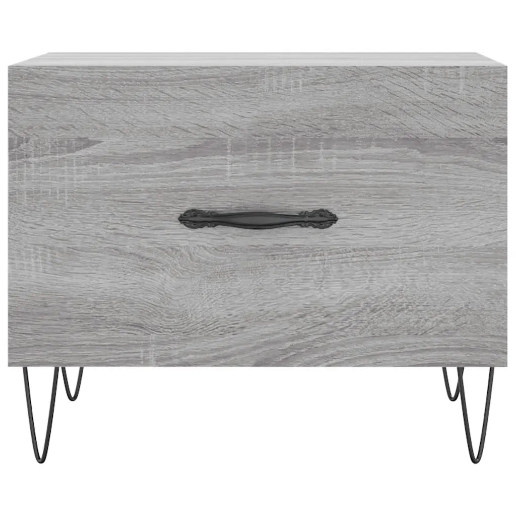 Tavolino da Salotto-Tavolino da soggiorno-Tavolo Grigio Sonoma 50x50x40 cm Legno Multistrato 733856