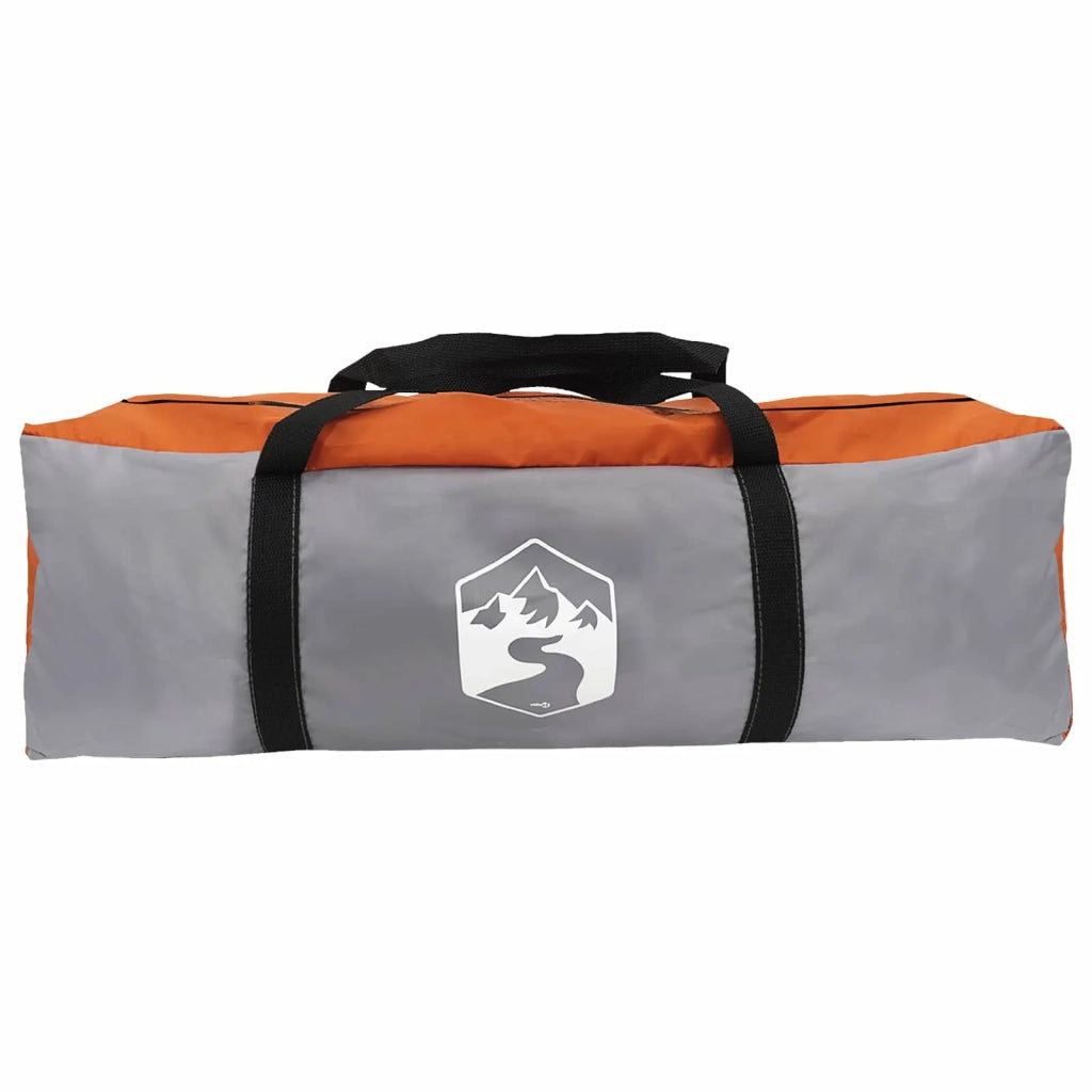 Tenda da campeggio con tetto Grigio e arancione 6 persone 42028654
