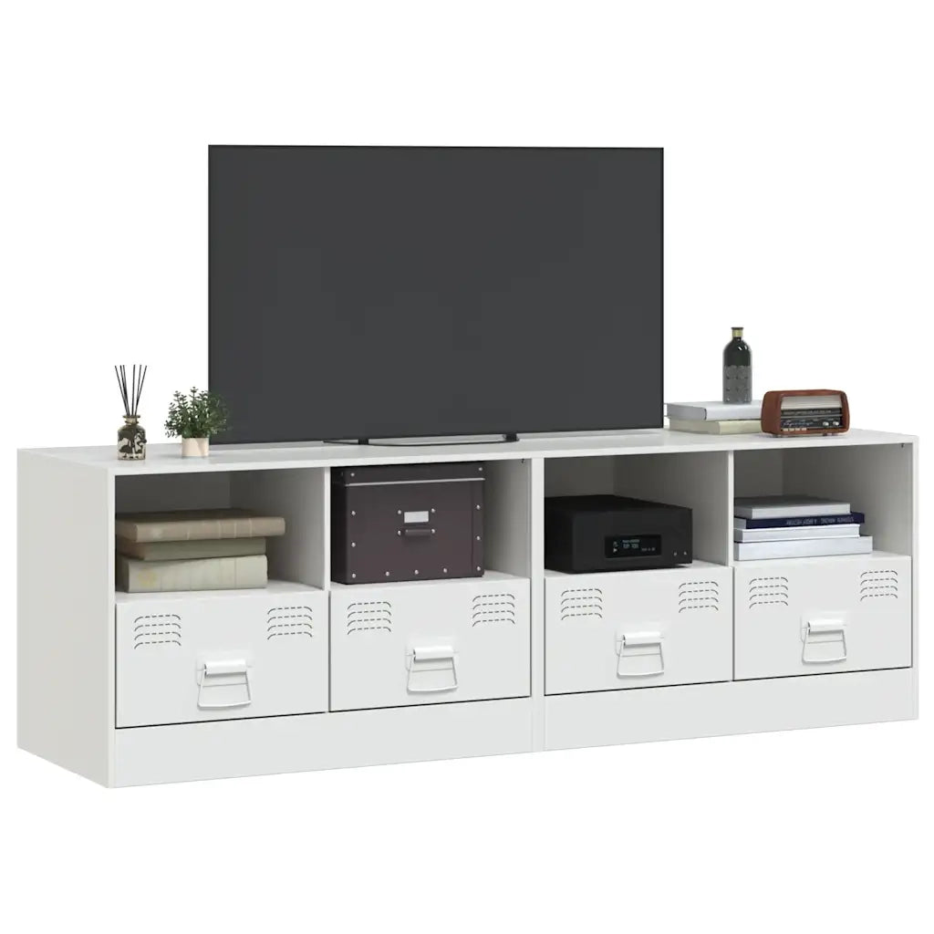 Mobili TV 2 pz Bianchi 67x39x44 cm in Acciaio 841750