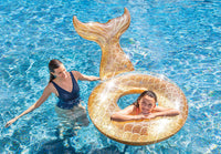 Salvagente Sirena Oro Glitter 147x107x79 cm Intex A56258NP/EP