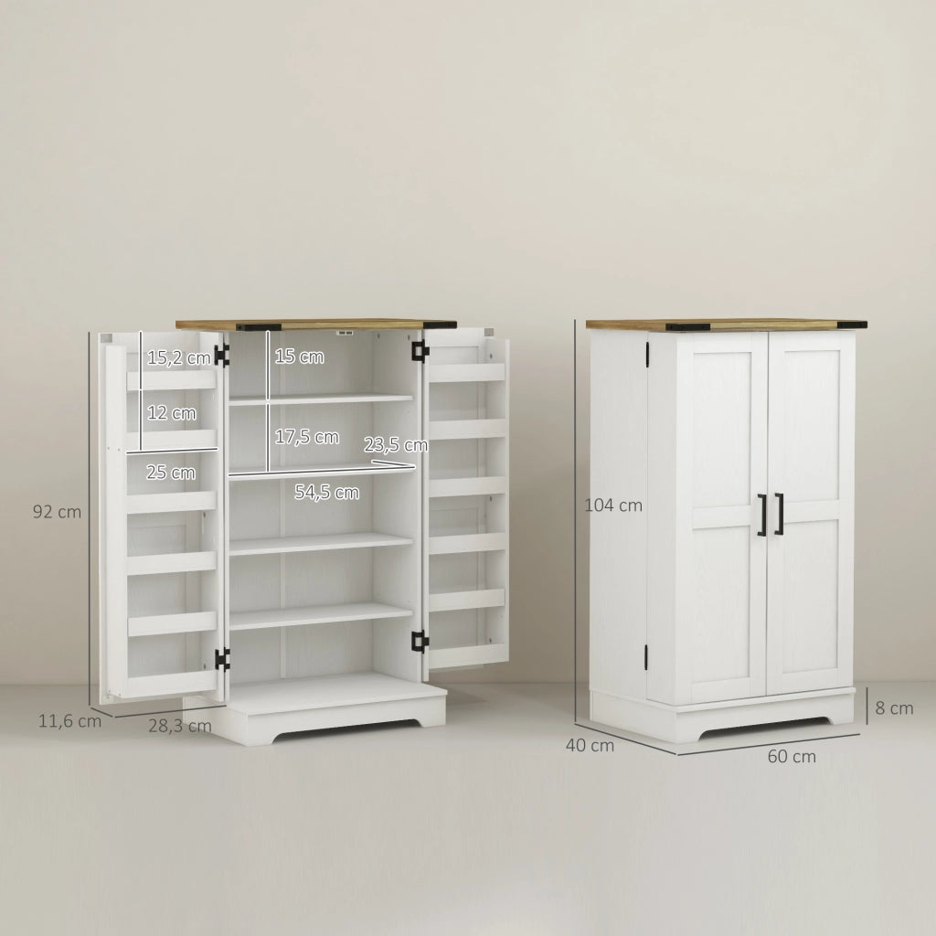 Armadio dispensa con ante ¨C zephmum ¨C crema 60x40x104 cm